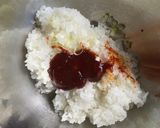 タテギ焼きおにぎり　キムチシーチキン作り方1写真