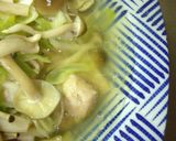 ヘルシー☆鶏としめじの蒸しぽん酢作り方5写真
