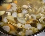 今宵の豚汁/豚しゃぶ肉と皮付き根菜/中級作り方5写真