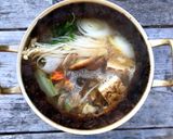 ▲山ごはん▲牡蠣缶で土手鍋作り方3写真