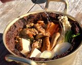 ▲山ごはん▲牡蠣缶で土手鍋作り方5写真