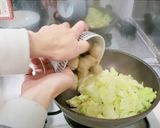 肉団子とキャベツの和風グラタン作り方3写真