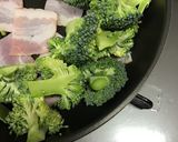 食日記/ベーコンと焼きブロッコリー作り方1写真
