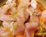 鍋キューブ●ブロッコリーの鶏キムチ鍋作り方2写真
