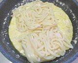 カルボナーラうどん（ズボラ）作り方4写真