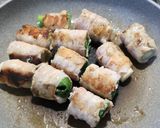 白ネギの豚巻き照り焼き作り方4写真