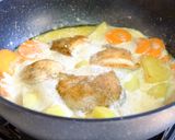 〈くらし薬膳〉鶏肉と人参のミルク煮作り方6写真