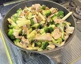 ブロッコリーと搾菜豚肉炒め作り方10写真