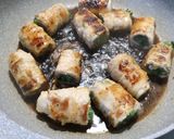 白ネギの豚巻き照り焼き作り方5写真