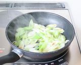 甘いネギが美味しい【エビとネギの甘酢炒め作り方4写真