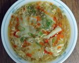 わんたん入り酸辣湯スープ作り方5写真