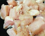 市販サラダ●和風鶏むね肉あまからソース作り方1写真