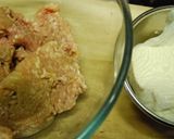 鶏ミンチと豆腐のハンバーグ♪作り方1写真