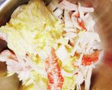 100円以下白菜カニかまサラダダイエット作り方2写真