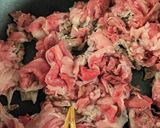 牛肉と蓮根の甘辛炒め作り方1写真