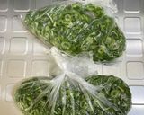 カット野菜冷凍保存　ネギバック作り方3写真