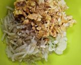 カリフラワーともやしの炒り卵和え作り方6写真