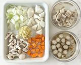 冬野菜がごろっと入ったかぶの豆乳シチュー作り方1写真