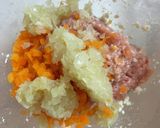 離乳食後期〜鶏肉と野菜の豆腐ハンバーグ作り方4写真