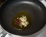 鯖の水煮缶とキノコのペペロンチーノ作り方4写真