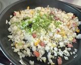 白菜の梅昆布チャーハン作り方5写真