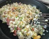 白菜の梅昆布チャーハン作り方6写真