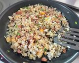 白菜の梅昆布チャーハン作り方8写真