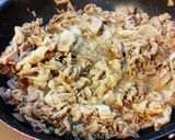 黒豚切り落としwith玉ねぎ丼。作り方5写真