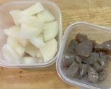牛すじのしょうが煮作り方1写真