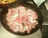 里芋と豚こま肉の甘辛炒め作り方2写真