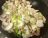 里芋と豚こま肉の甘辛炒め作り方5写真