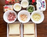 はじめて♡チョコピーナッツバナナトースト作り方1写真