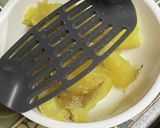 さつまいもとリンゴ、クリチの巾着作り方3写真