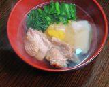 鶏と小松菜のお雑煮☆2024作り方5写真