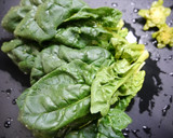 簡単！ちぢみほうれん草の出汁和え作り方1写真