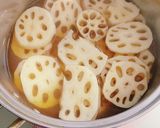 れんこんの煮物作り方3写真