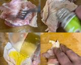 簡単！ハーブチキンのポーチドエッグのせ♪作り方1写真