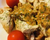 鶏胸肉まるごと蒸し焼きステーキ作り方3写真