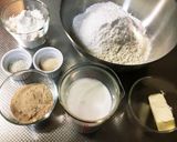♡ふわふわ抹茶黒豆メロンパン作り方1写真