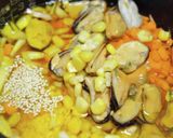 炊飯器でムール貝のピラフ作り方4写真