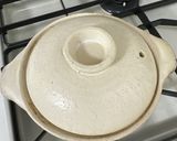 せりと椎茸鳥牛蒡の小鍋作り方2写真