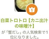 白菜トロトロ【カニ出汁の味噌汁】作り方3写真