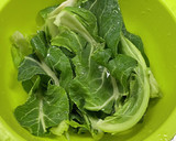 カリフラワーの茎と葉と薄揚げのさっと煮作り方2写真