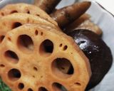 向こうが見えるレンコンの「筑前煮」風作り方15写真