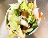 お一人様☆味噌クリーム根菜たっぷり野菜炒作り方10写真