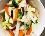 お一人様☆味噌クリーム根菜たっぷり野菜炒作り方15写真