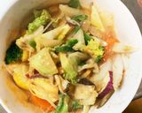 お一人様☆味噌クリーム根菜たっぷり野菜炒作り方16写真
