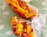 カット野菜冷凍保存　パプリカ作り方4写真