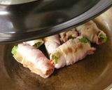 チシャ菜と人参の肉巻き作り方5写真
