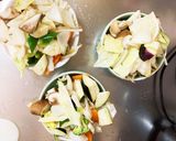 肉無チクワ簡単ウスター梅クリーム味野菜炒作り方12写真